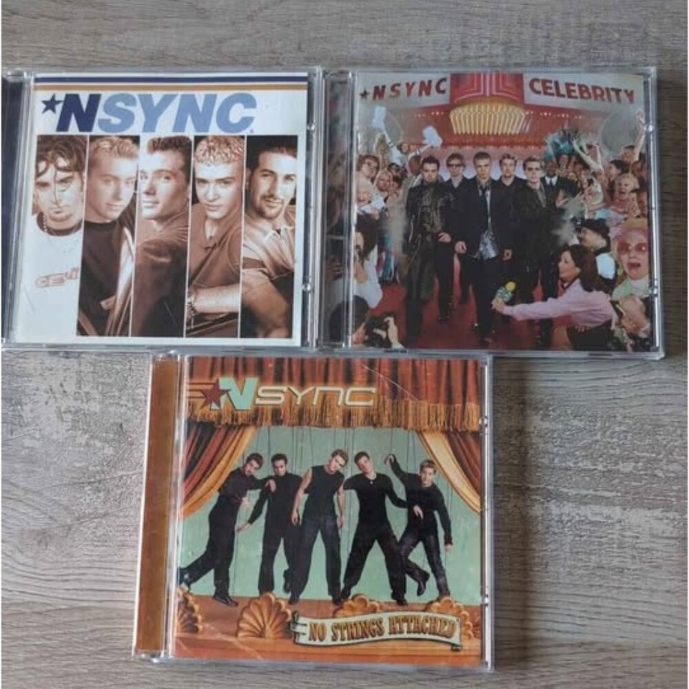 N'sync - 3 CD albums : Self titled, Celebrity, No Strings Attached